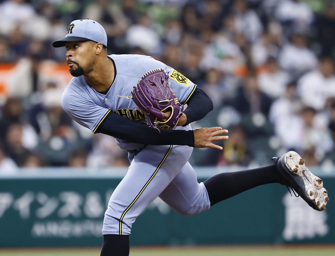 西武対阪神　阪神先発のデュプランティエ（撮影・藤尾明華）