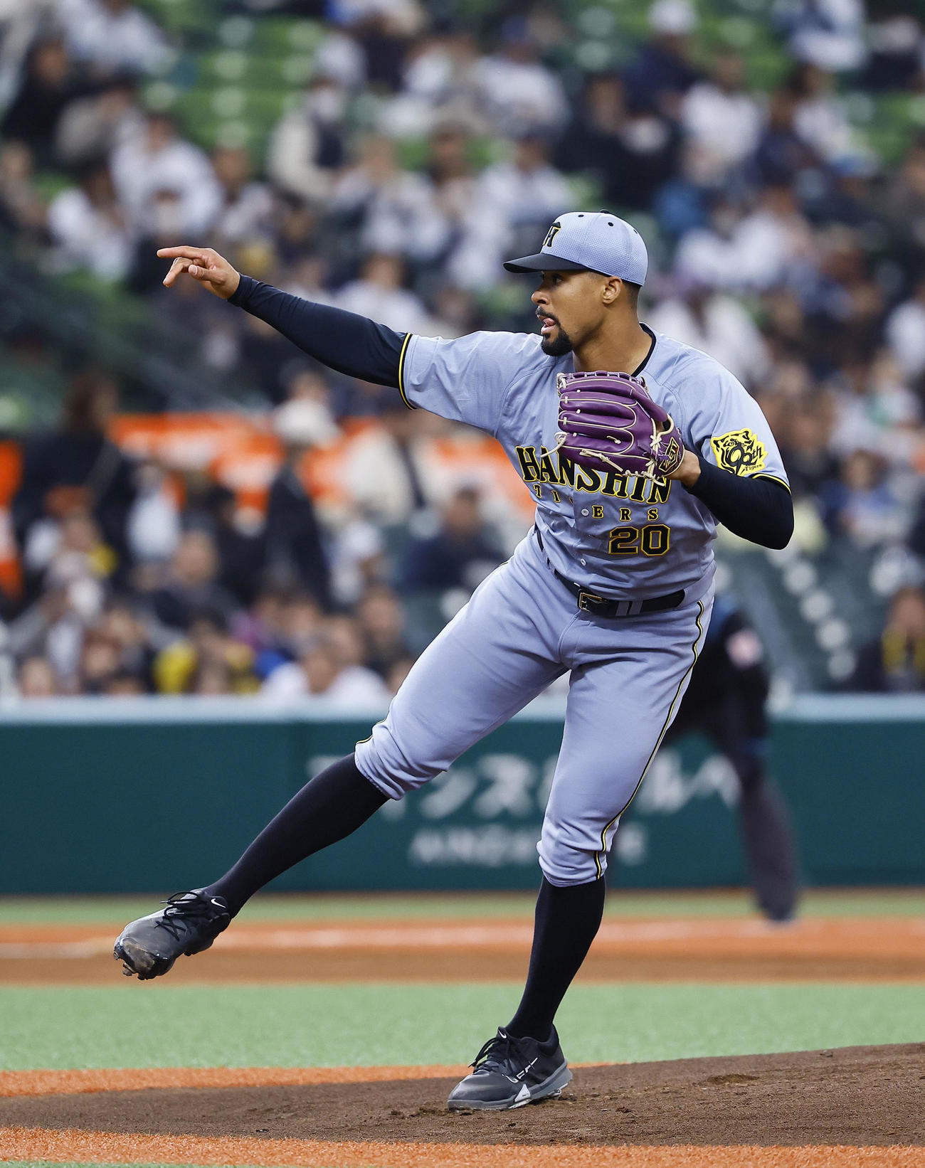西武対阪神　阪神先発のデュプランティエ（撮影・藤尾明華）