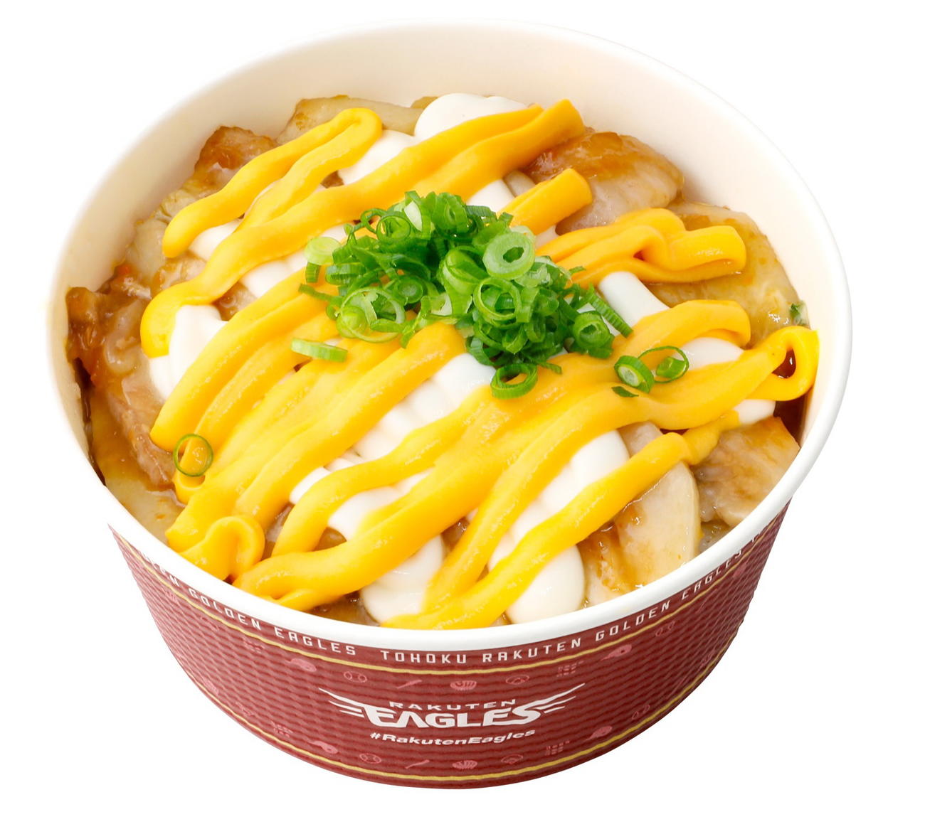 藤井聖のイベリコ豚のWチーズスタミナ丼（楽天野球団提供）