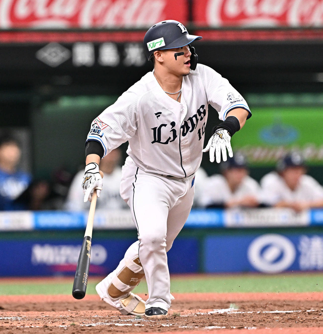 西武対ロッテ　4回裏西武無死満塁、佐藤龍は投ゴロに倒れる（2024年9月28日撮影）