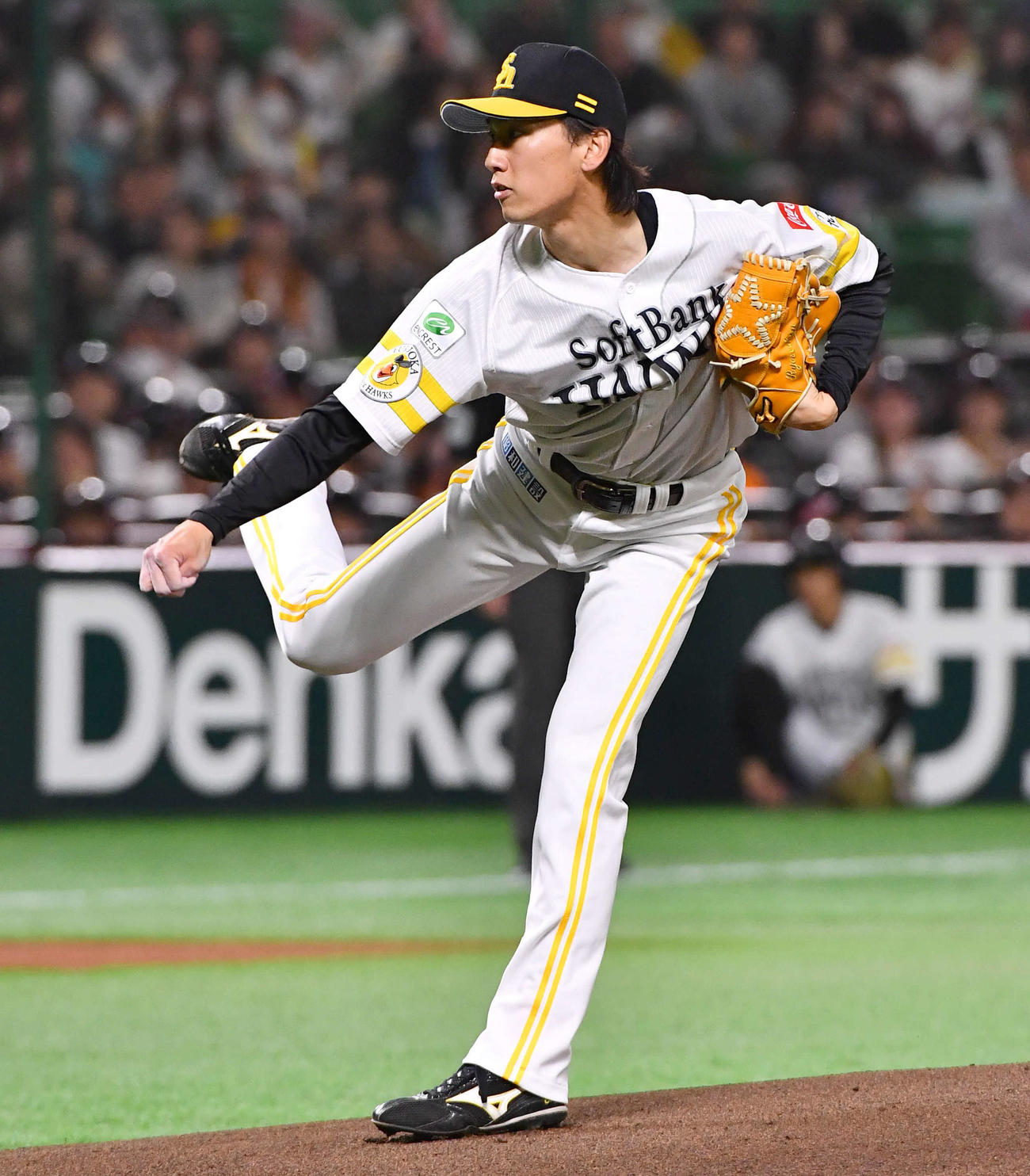 ソフトバンク対巨人　ソフトバンク先発の大津（撮影・岩下翔太）