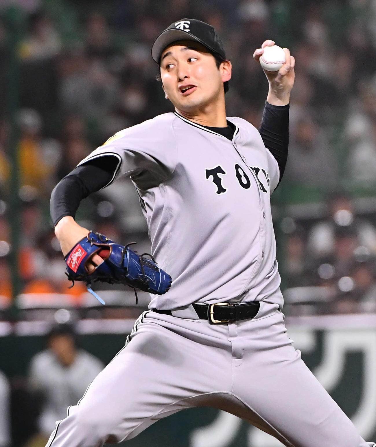 ソフトバンク対巨人　巨人先発の横川（撮影・岩下翔太）