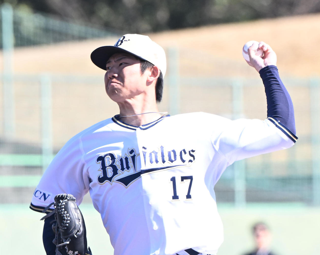 オリックス曽谷龍平（2025年2月撮影）