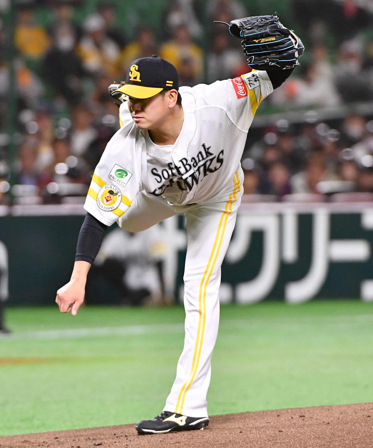 ソフトバンク対巨人　ソフトバンク先発の伊藤（撮影・岩下翔太）