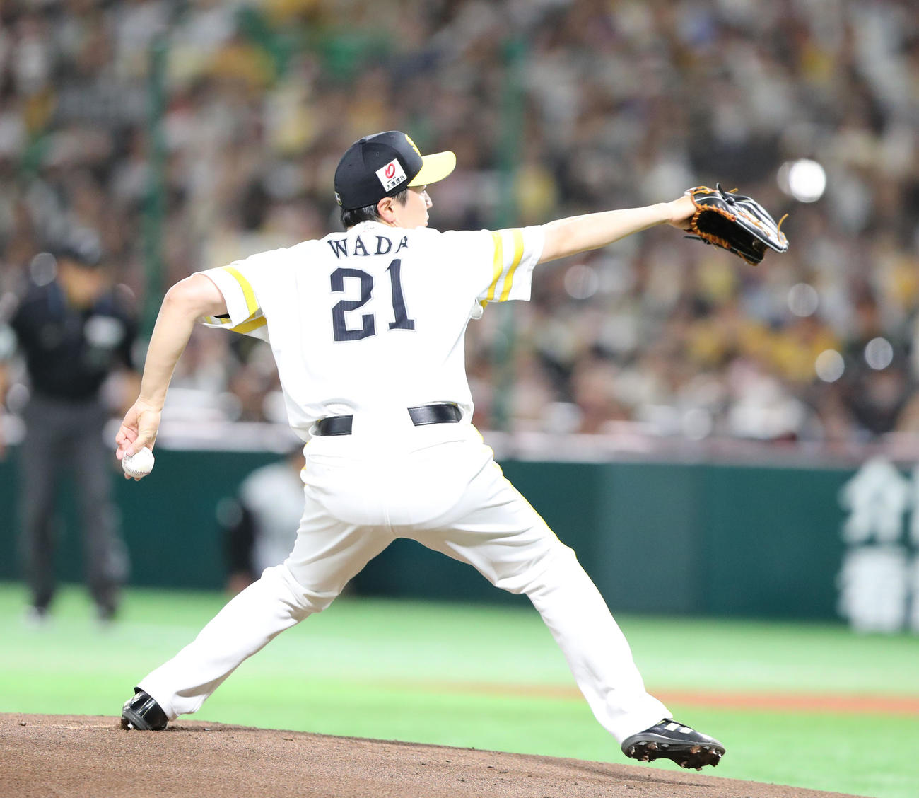 ソフトバンク対日本ハム　先発・和田（撮影・梅根麻紀）