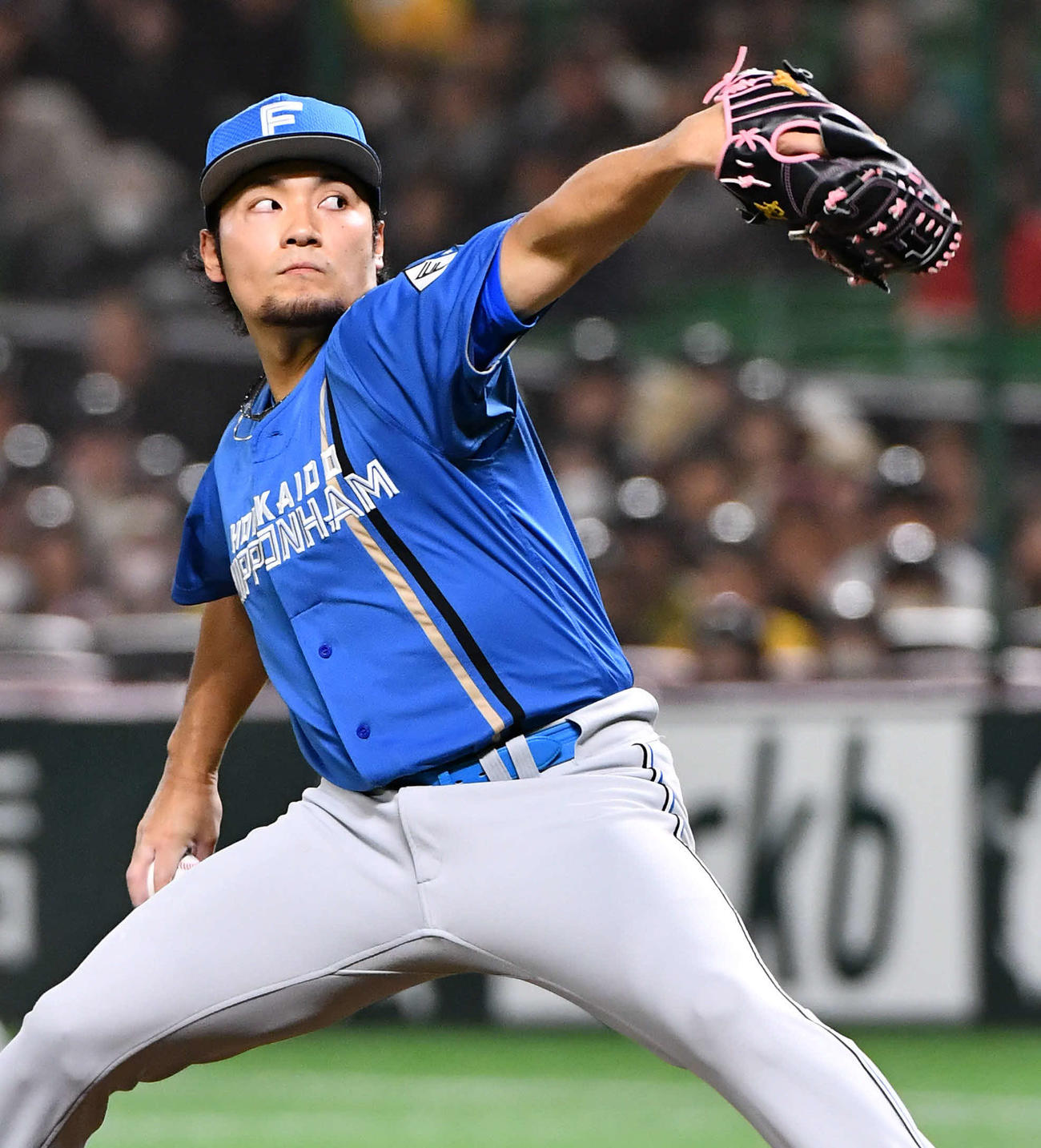 ソフトバンク対日本ハム　日本ハム先発の伊藤（撮影・岩下翔太）