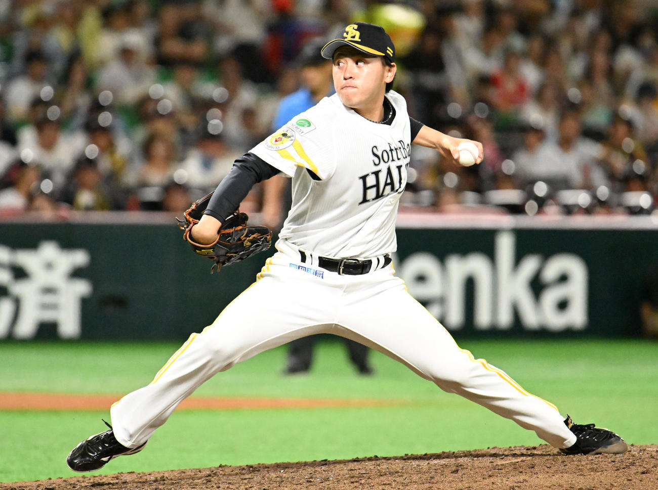ソフトバンク時代の三浦瑞樹（2024年撮影）