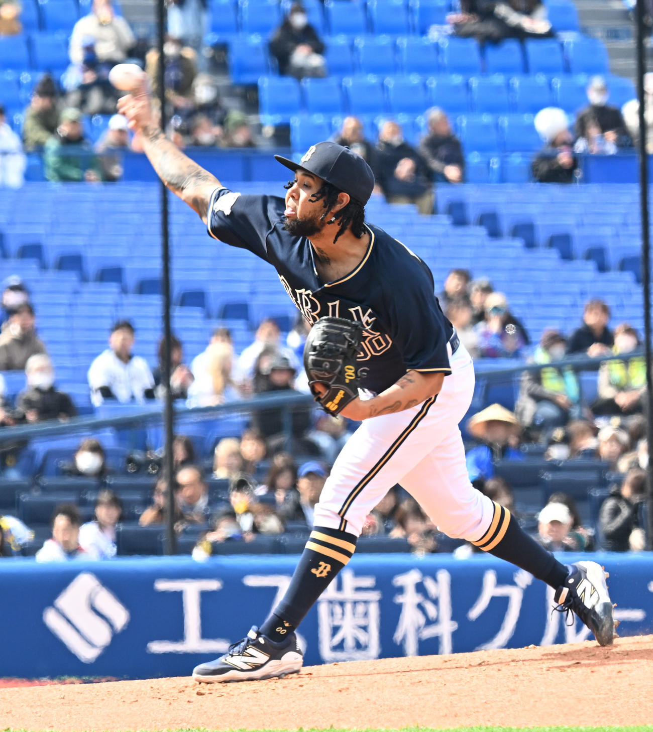オリックス戦に先発したオリックスエスピノーザ（撮影・千葉一成）