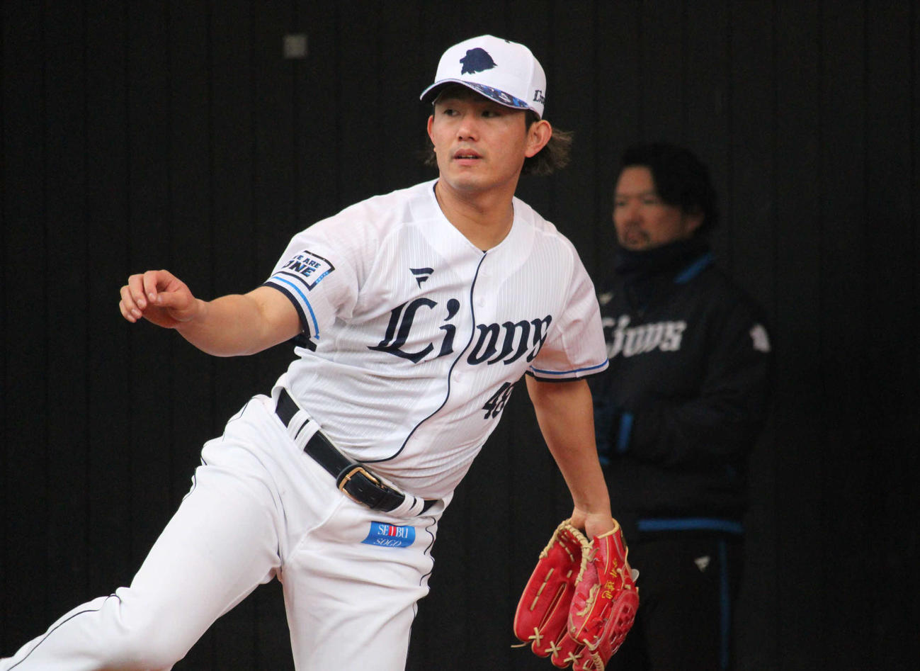 西武今井達也（2025年2月2日撮影）