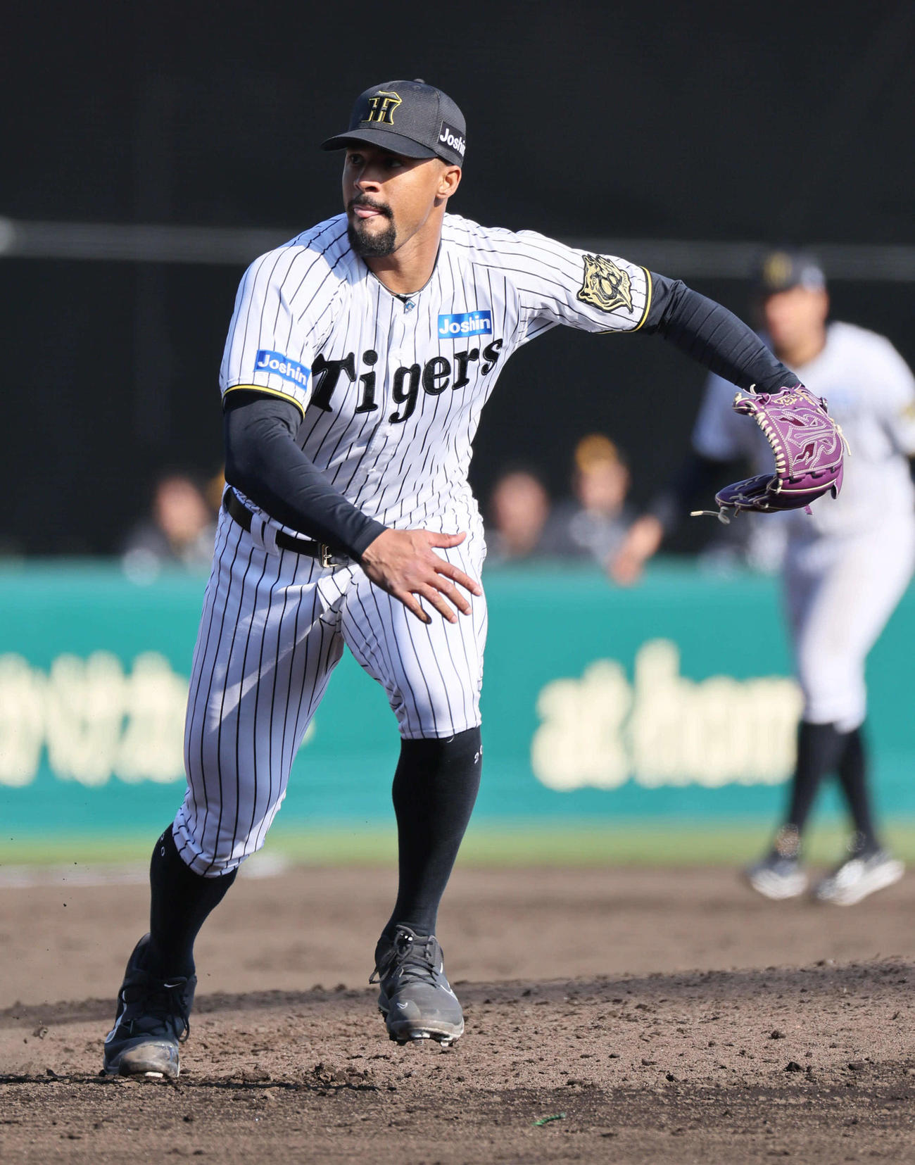 ウエスタン・リーグ　ソフトバンク戦に6回から3番手で登板した阪神デュプランティエは4回を5安打無失点に抑える（撮影・宮崎幸一）