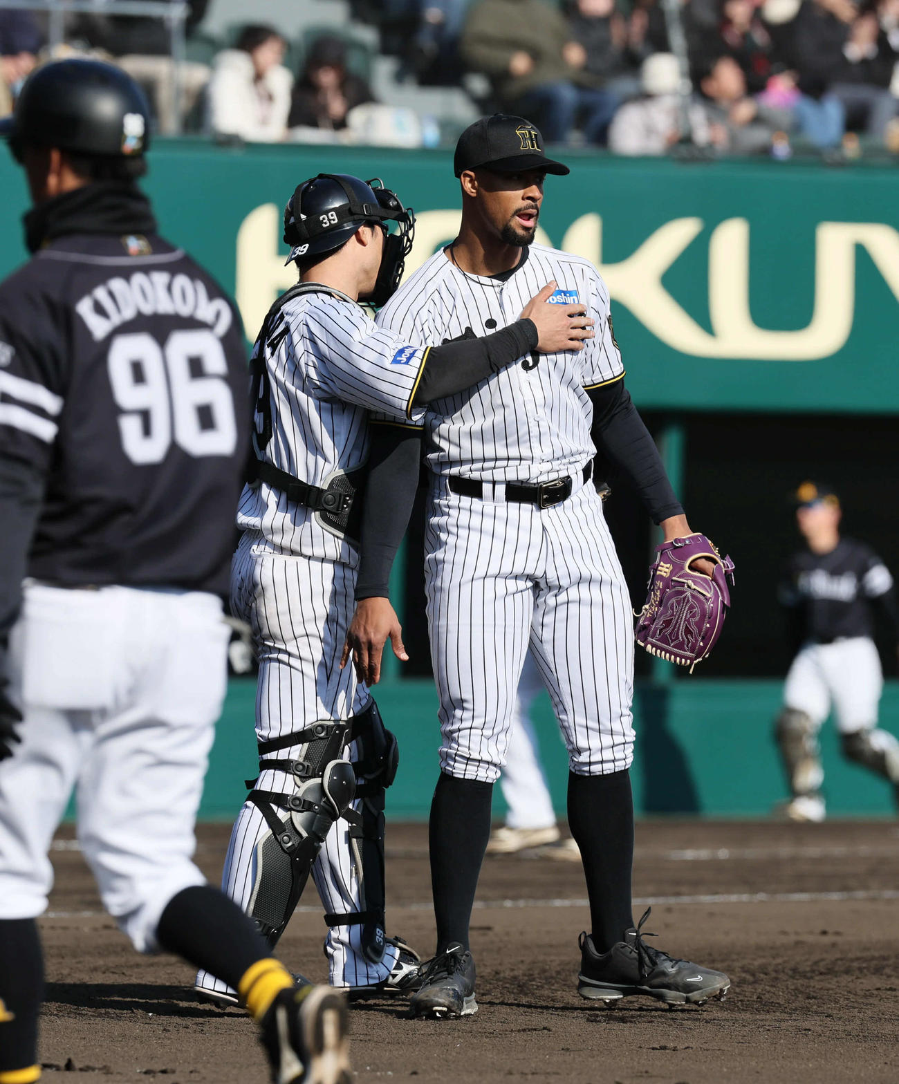ウエスタン・リーグ　ソフトバンク戦に6回から3番手で登板した阪神デュプランティエは4回を5安打無失点に抑える（撮影・宮崎幸一）