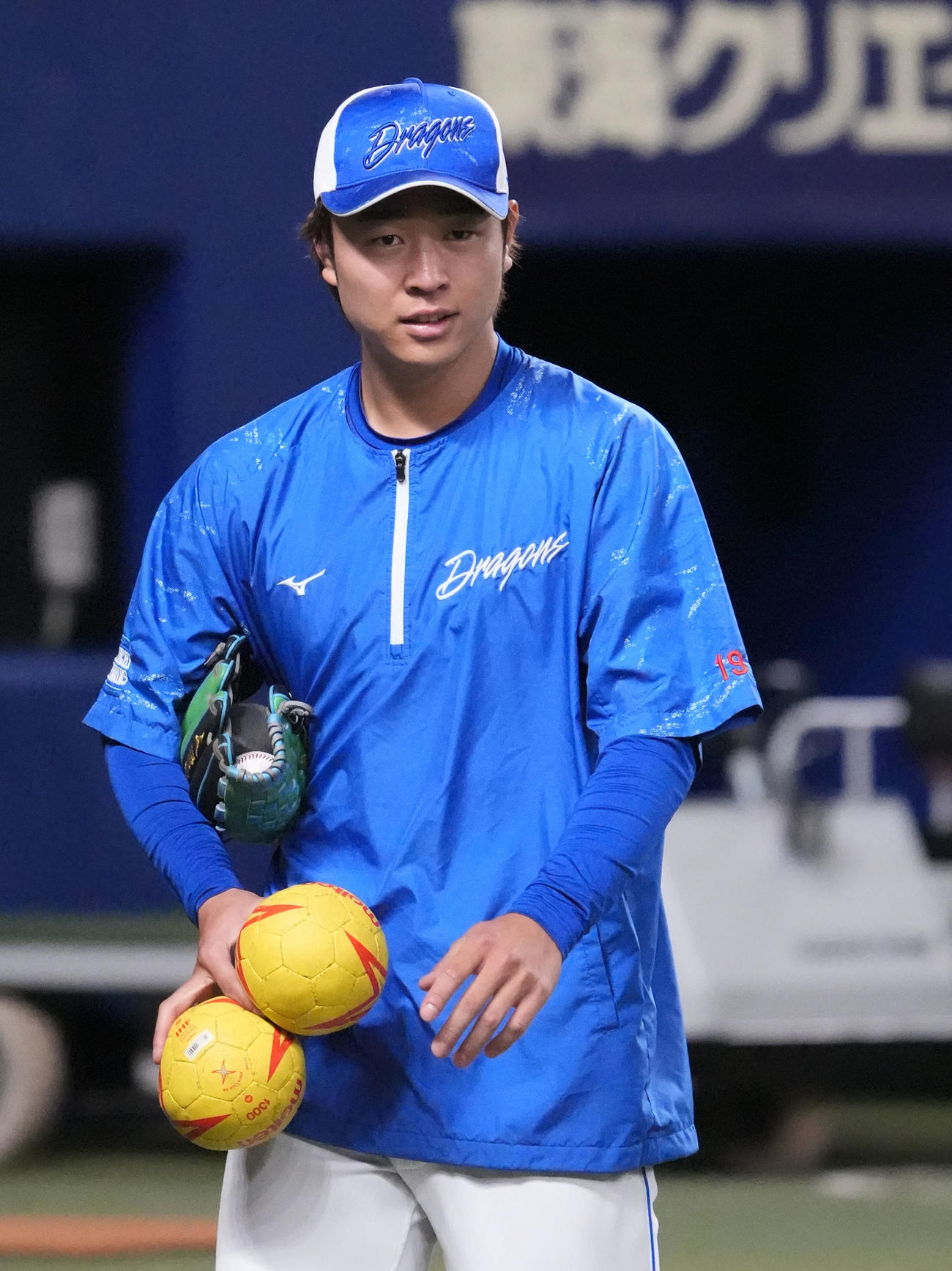練習を終え引き揚げる高橋宏（撮影・森本幸一）