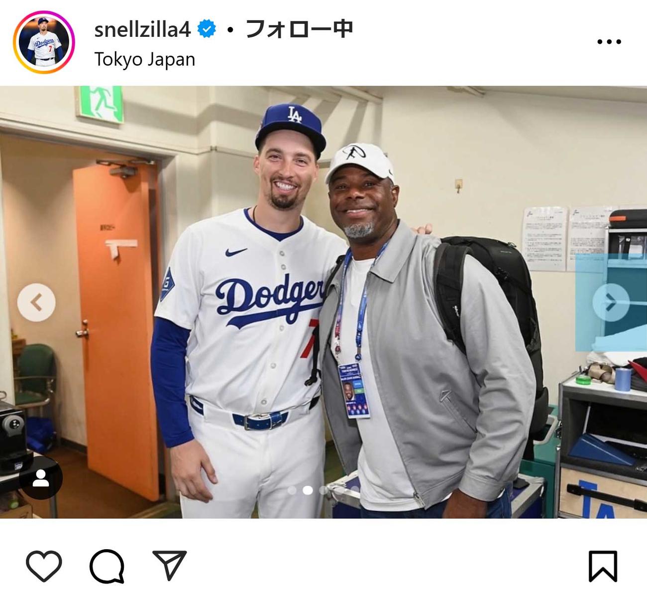 ブレーク・スネルのインスタグラムから