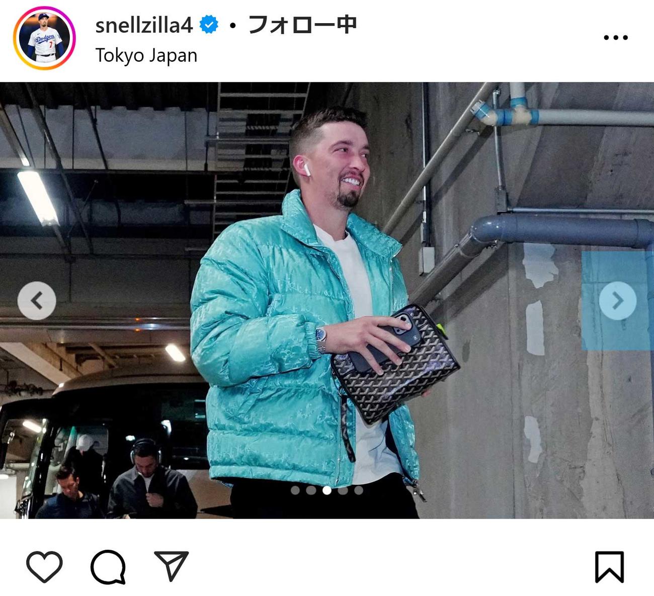 ブレーク・スネルのインスタグラムから