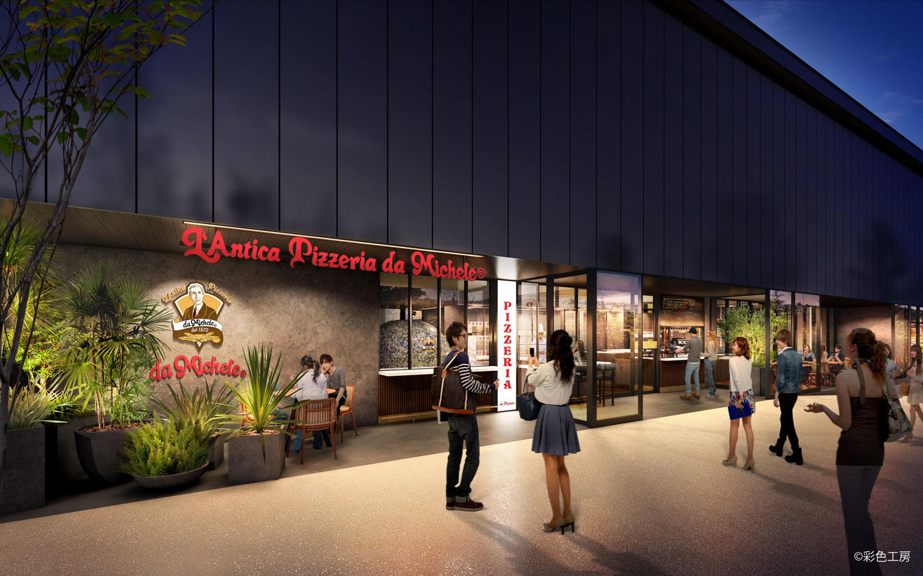 Fビレッジに6月中旬ごろに誕生する新たな飲食商業施設「SUNNY TERRACE（サ
ニーテラス）」にオープンする「アンティーカピッツェリアダミケーレ北海道」