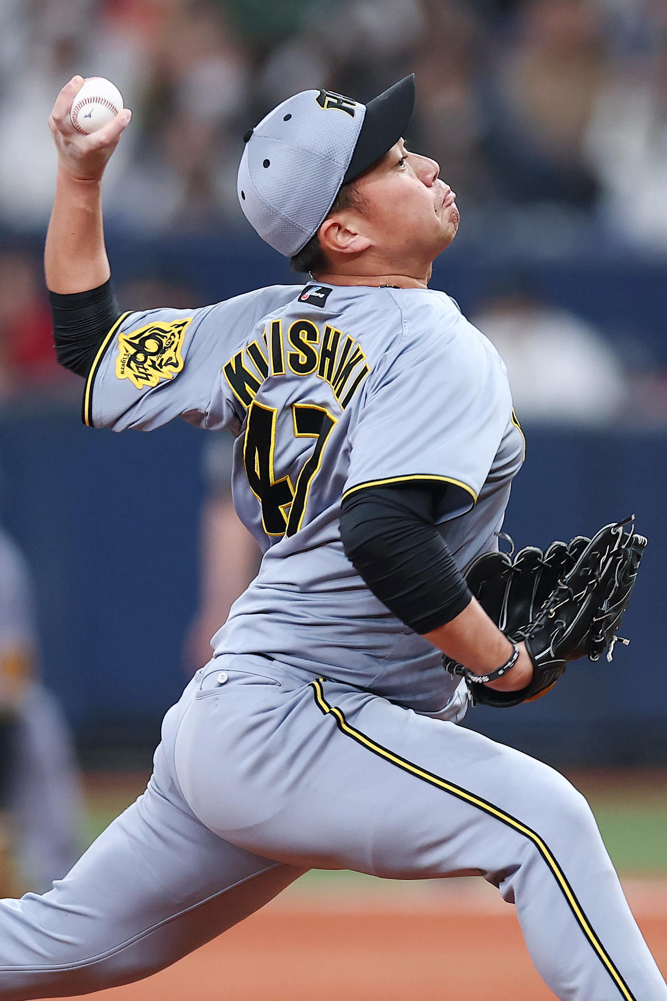 オリックス対阪神　力投する阪神5番手の桐敷（撮影・前田充）