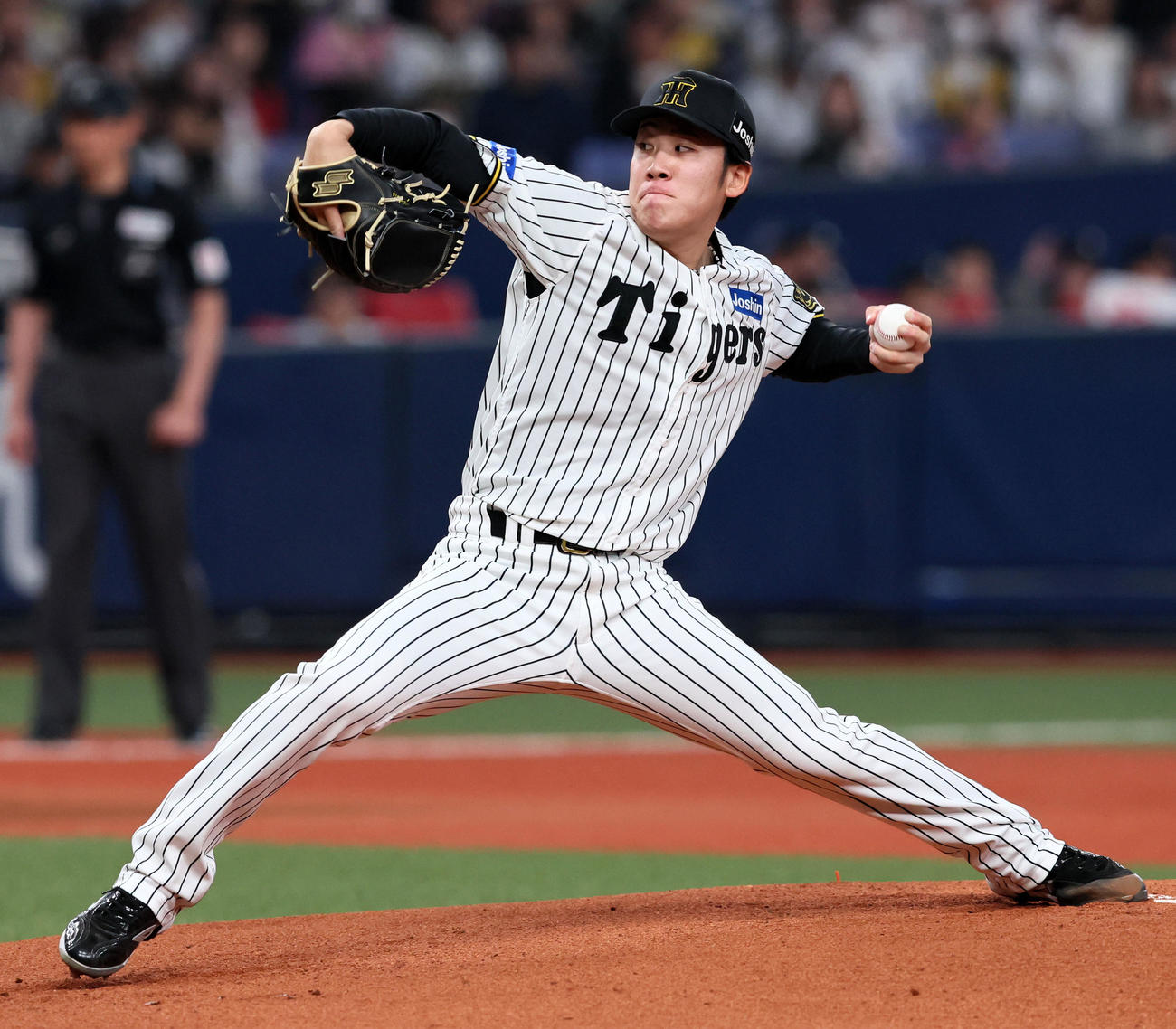 阪神対オリックス　オリックス戦に先発する富田（撮影・加藤哉）