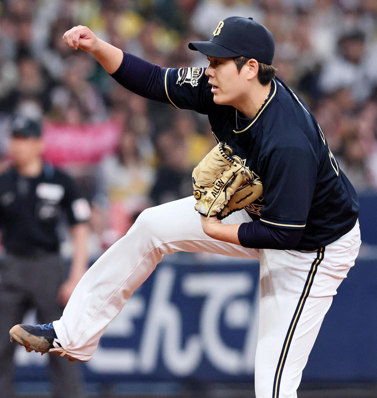阪神対オリックス　阪神戦に先発する九里（撮影・加藤哉）