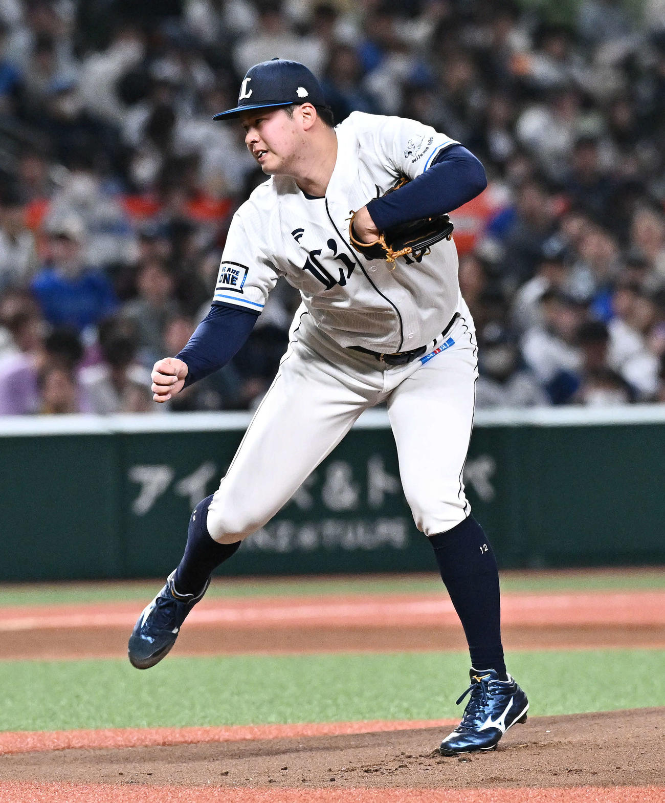 西武対DeNA　西武先発の渡辺（撮影・滝沢徹郎）