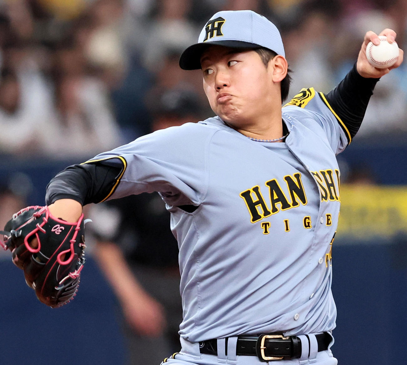 オリックス対阪神　オリックス戦に先発する門別（撮影・加藤哉）