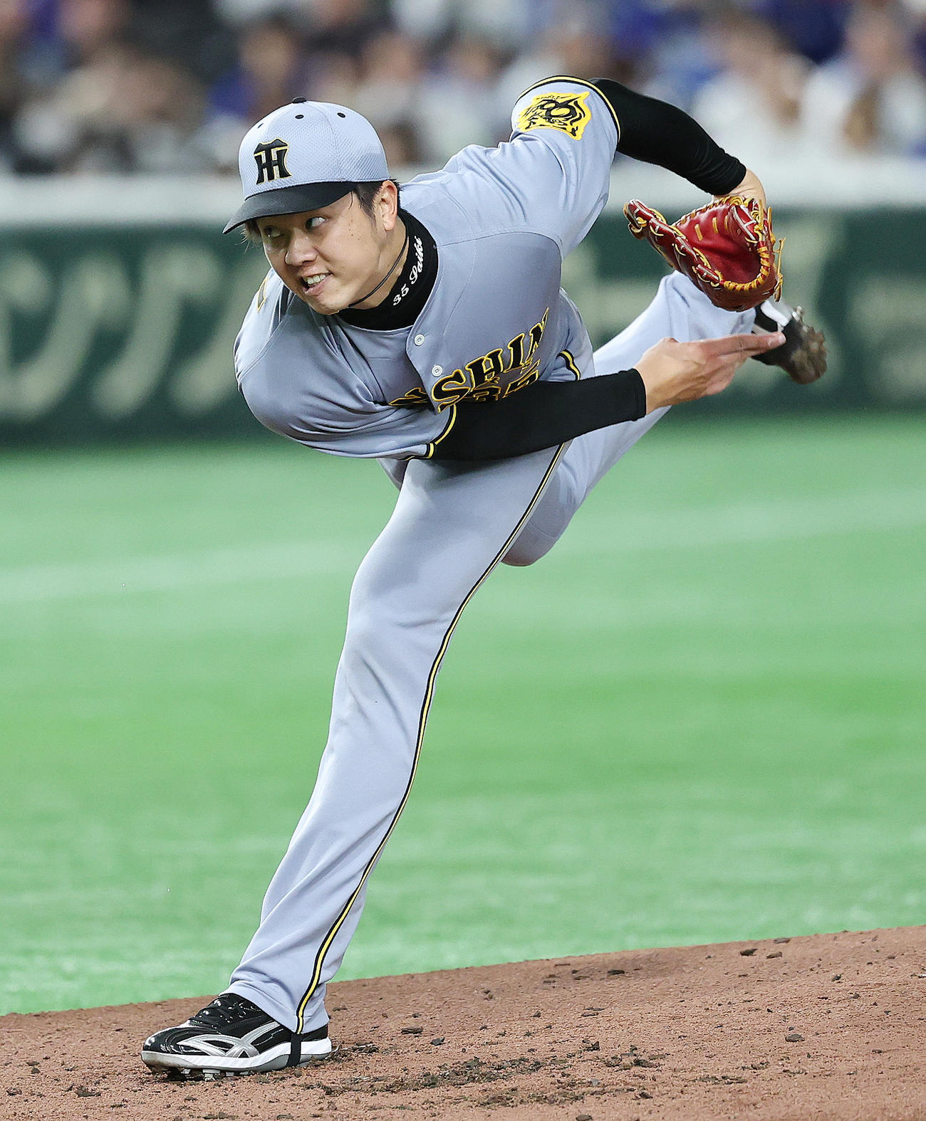 阪神才木浩人（2025年3月16日撮影）