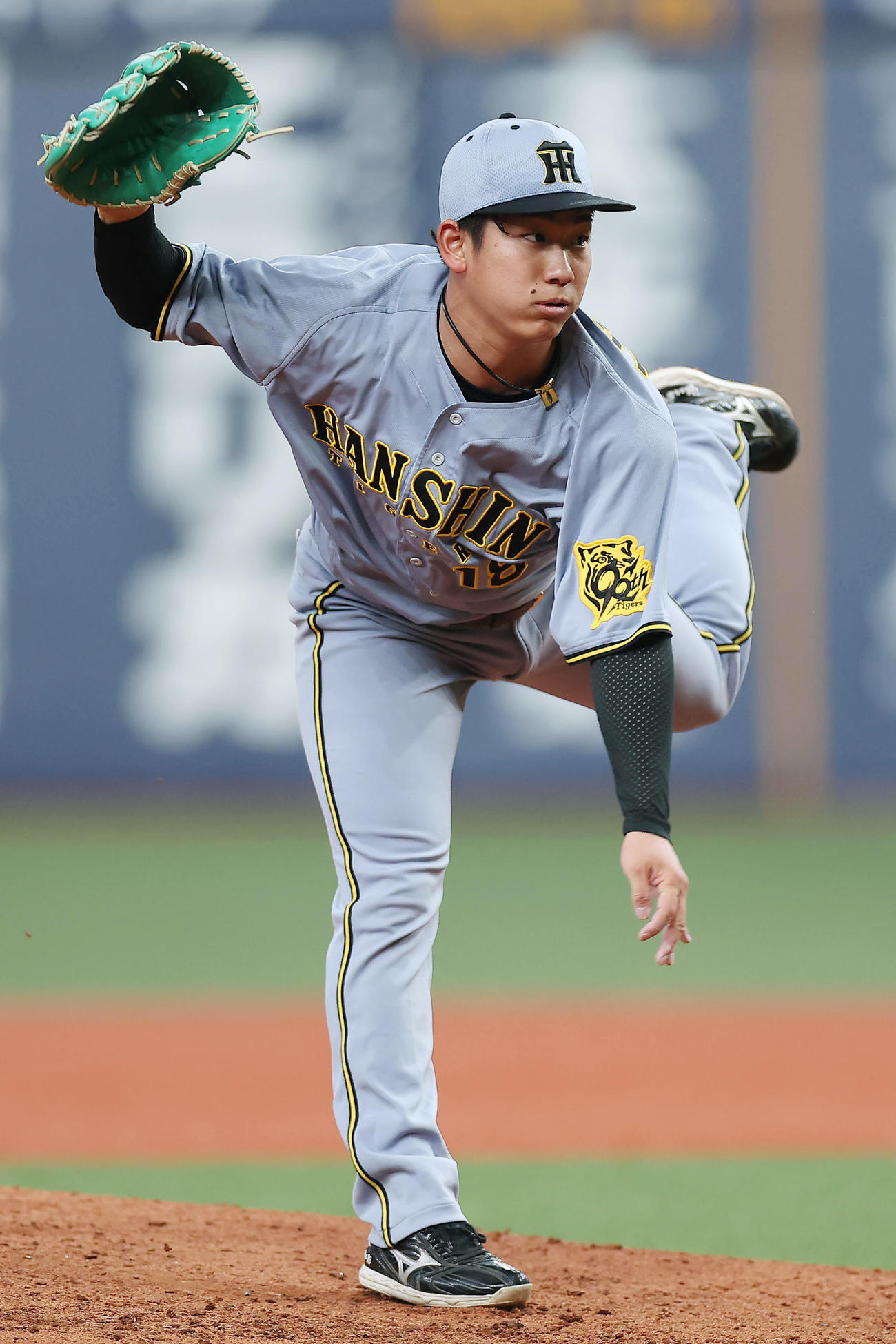 ウエスタン・リーグのオリックス戦で力投する阪神伊原（撮影・前田充）