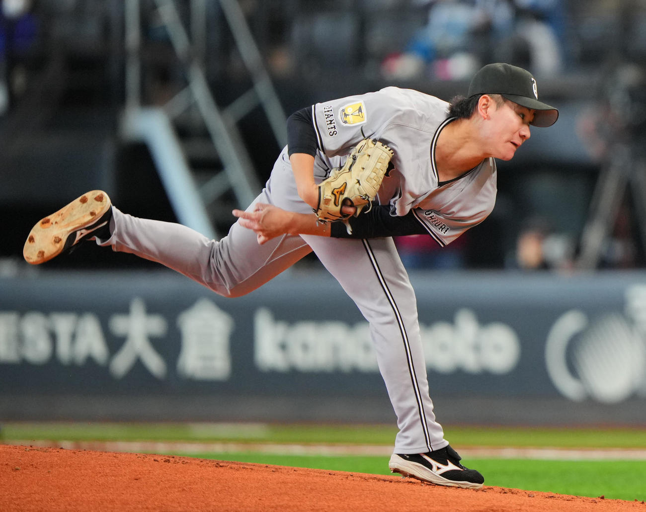 巨人井上温大（2025年3月18日撮影）