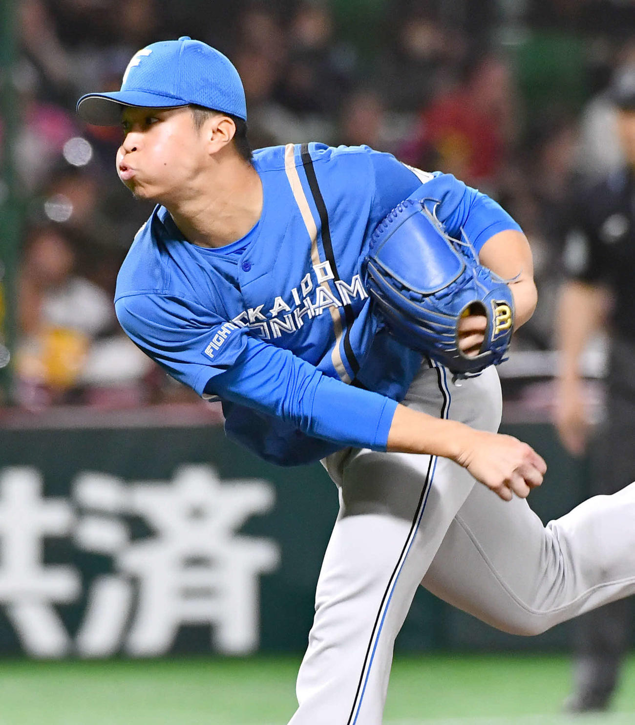 日本ハム松岡洸希（2025年3月16日撮影）