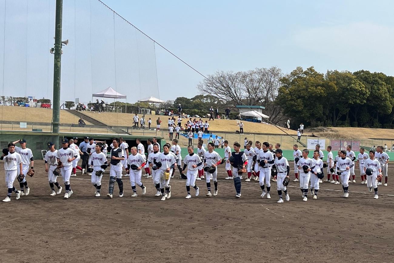 16年ぶりの春の全国は初戦敗退に終わった富士河口湖（撮影・久我悟）