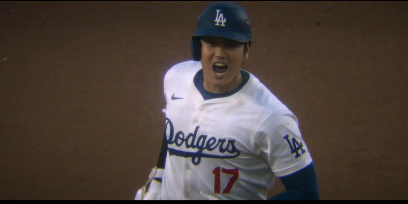 ドジャースのXから
