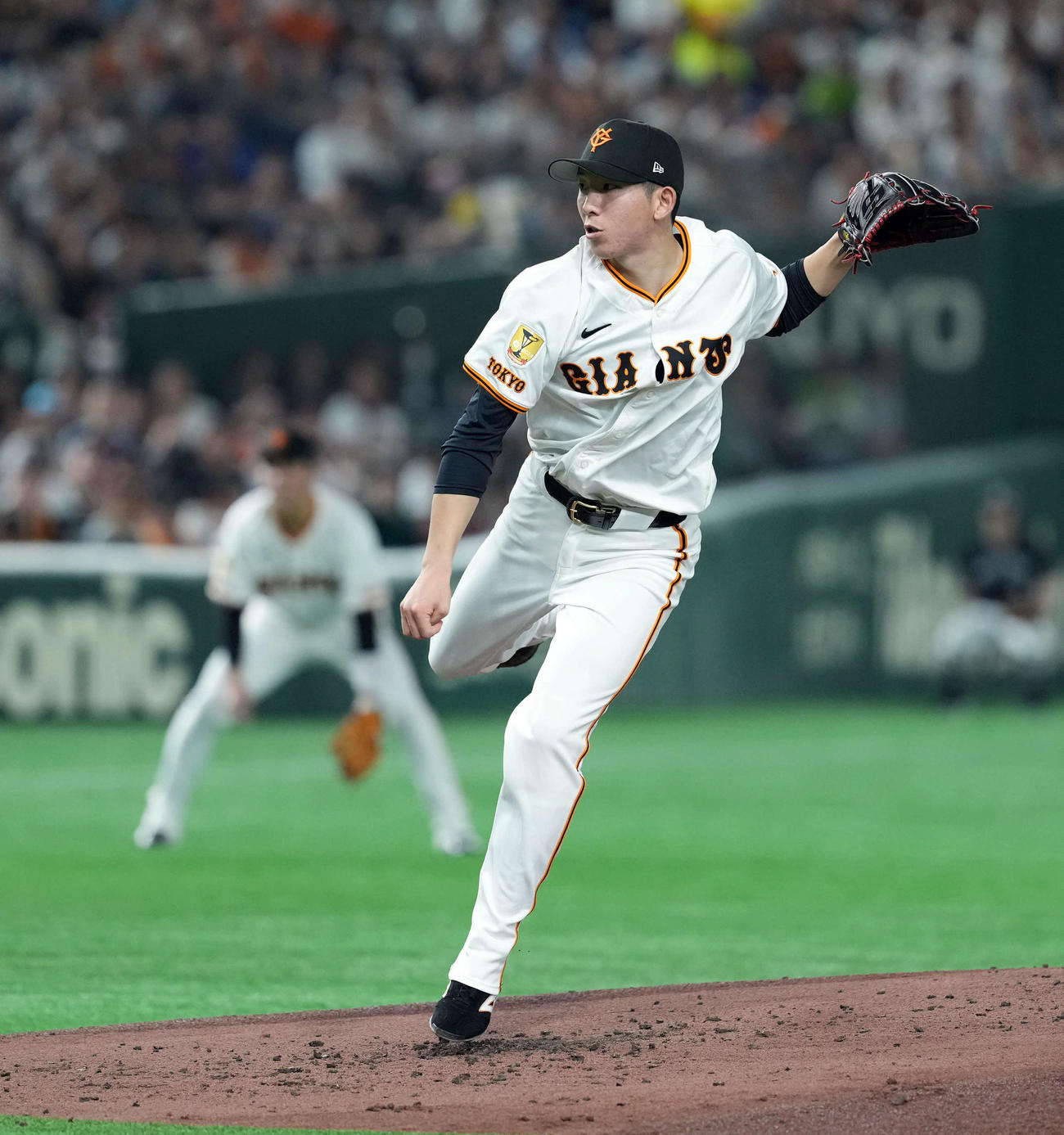 巨人対ヤクルト　巨人の先発戸郷（撮影・たえ見朱実）