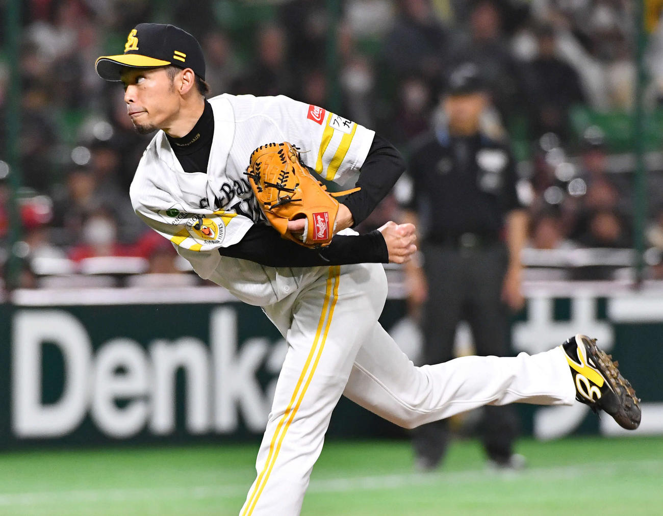 ソフトバンク又吉克樹（2025年3月21日撮影）