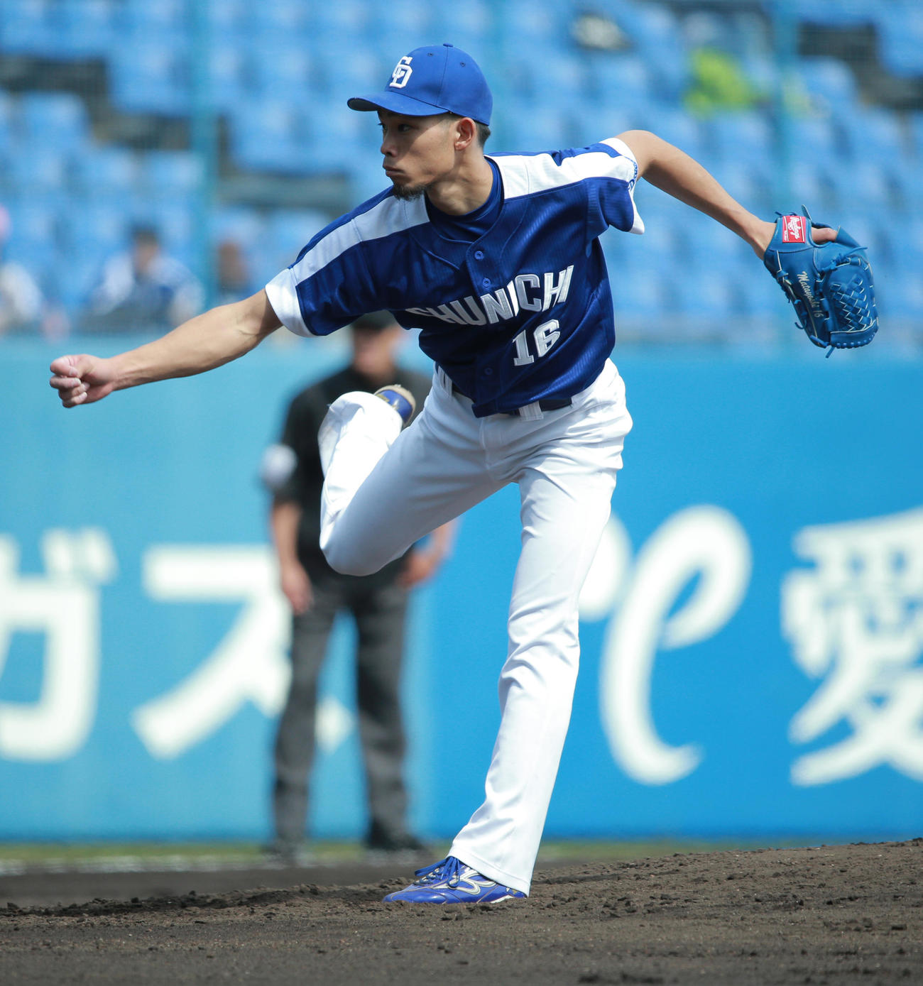 中日で先発だった又吉克樹（2017年5月13日撮影）