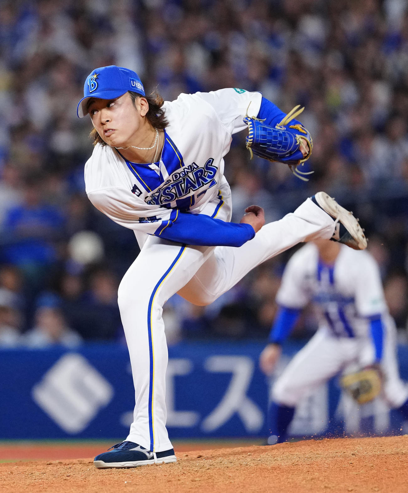 DeNA対中日　DeNA3番手の入江（撮影・江口和貴）