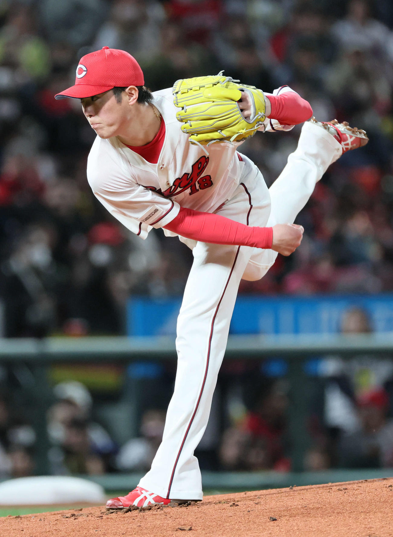 広島対阪神　広島先発の森下（撮影・加藤孝規）