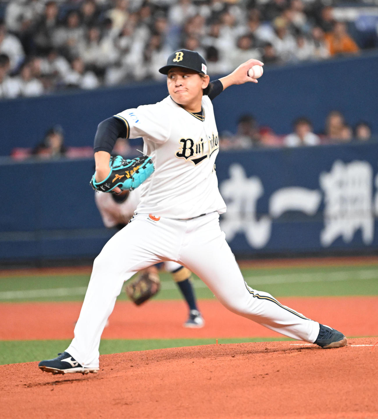 オリックス対楽天　先発するオリックス宮城（撮影・和賀正仁）