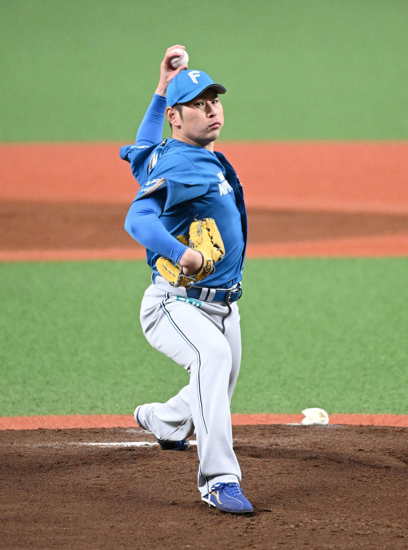 西武対日本ハム　日本ハム先発の加藤貴（撮影・滝沢徹郎）