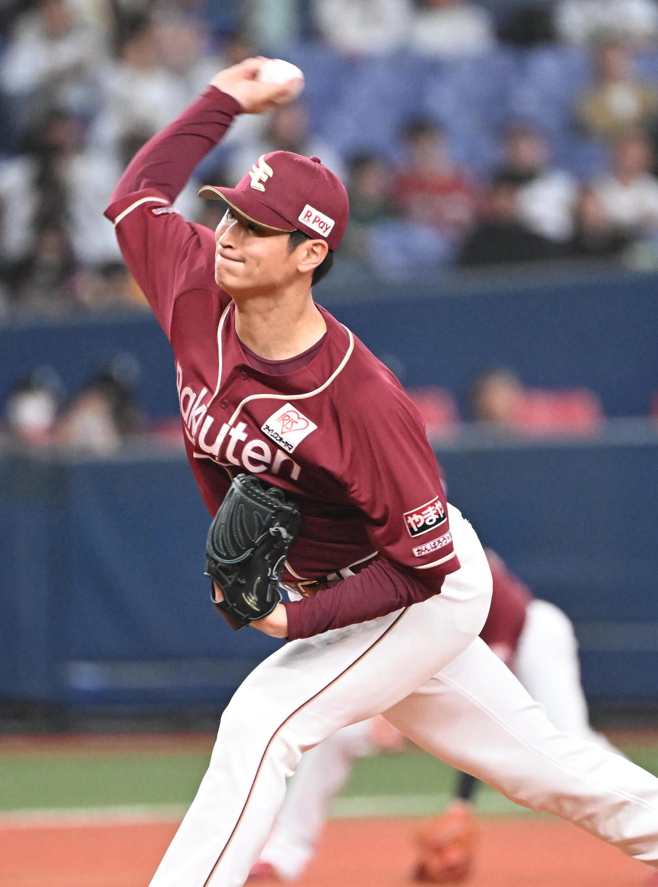 オリックス対楽天　10回に登板する楽天内（撮影・和賀正仁）