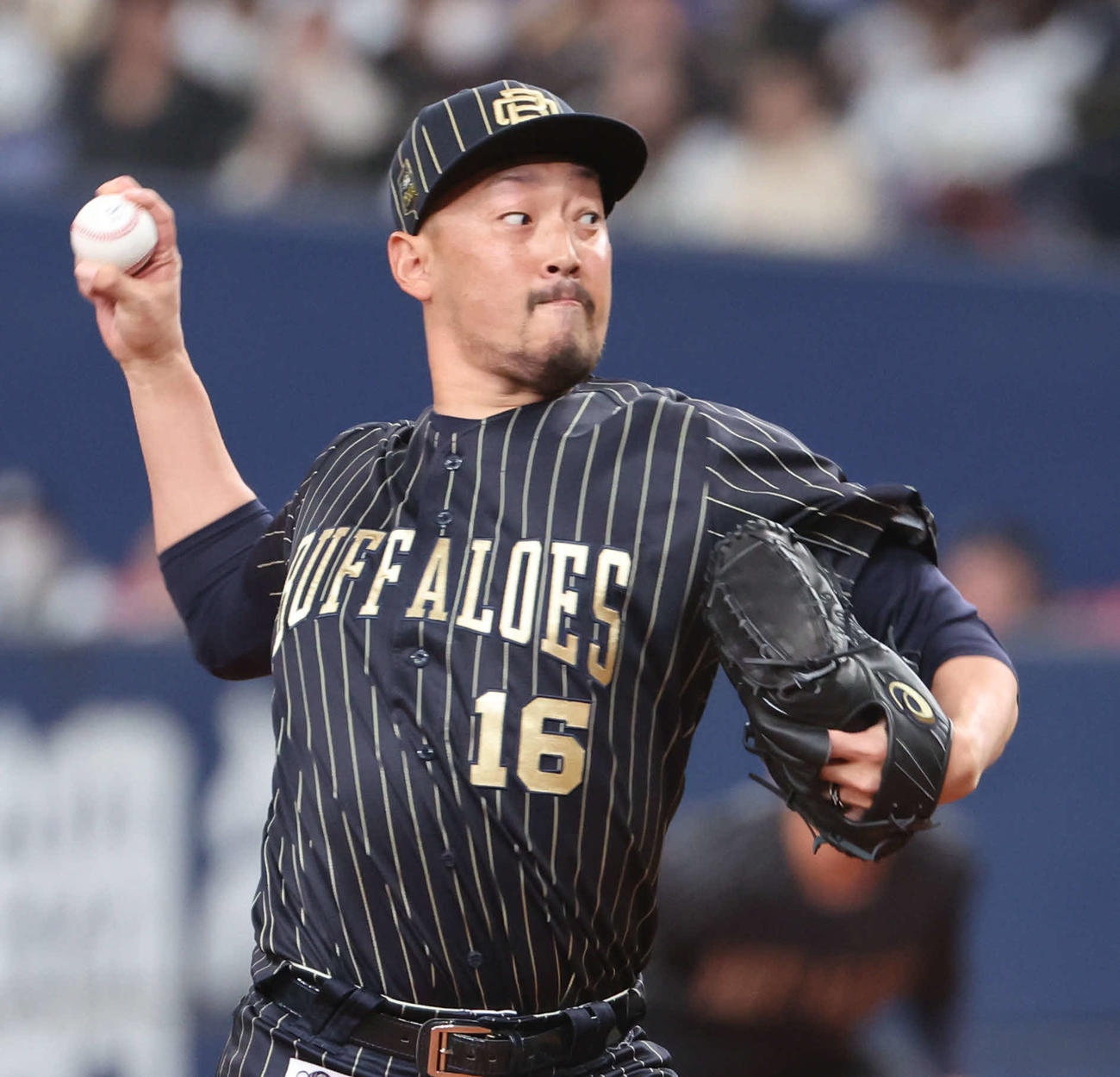 オリックス対楽天　オリックス5番手の平野（撮影・西尾就之）