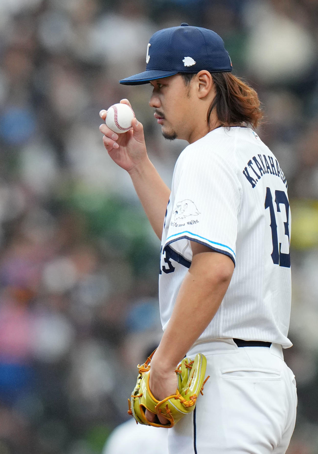 西武対日本ハム　気合のこもった表情でマウンドに立つ西武高橋（撮影・横山健太）