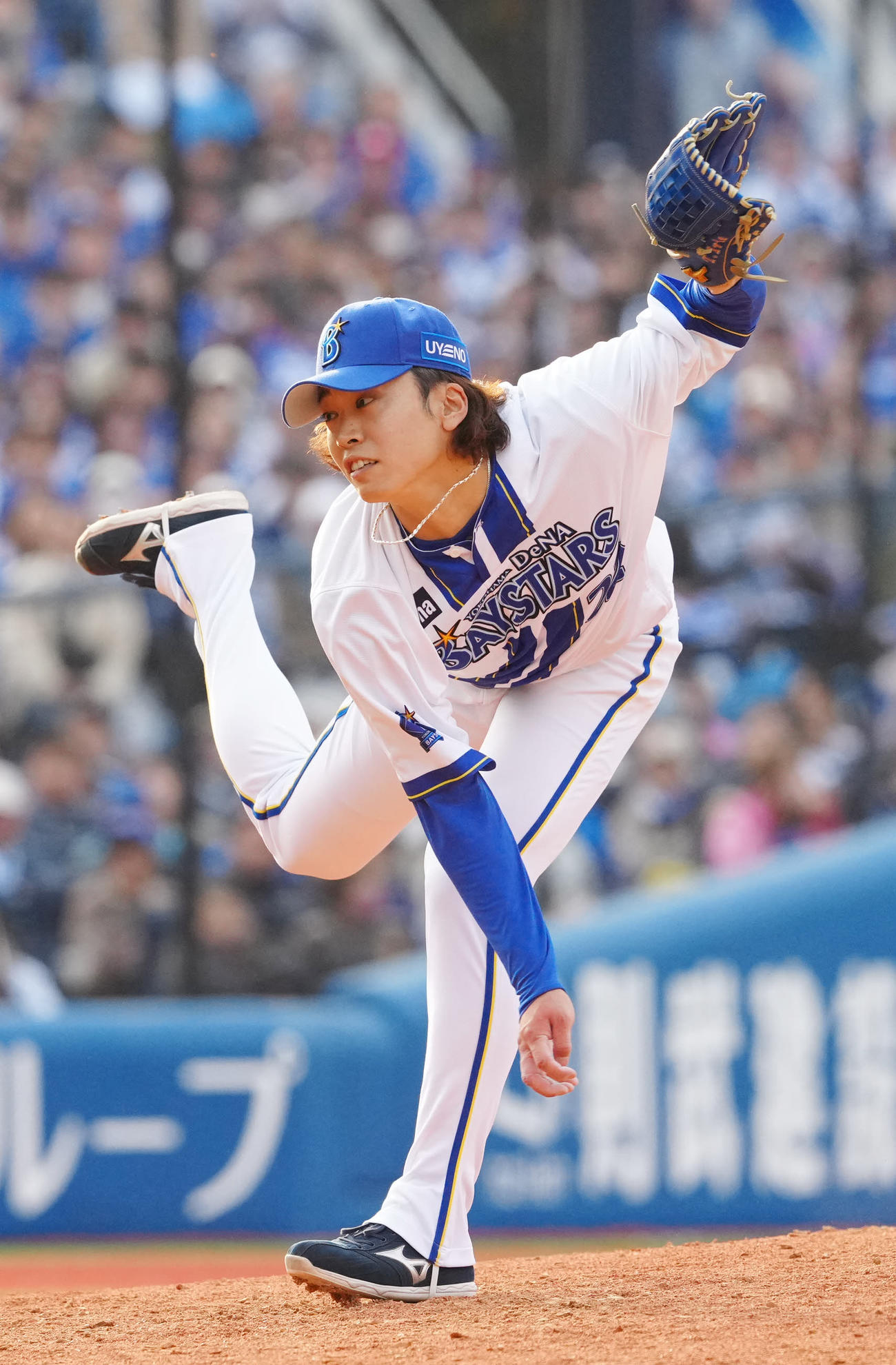 DeNA対中日　DeNA4番手の入江（撮影・江口和貴）
