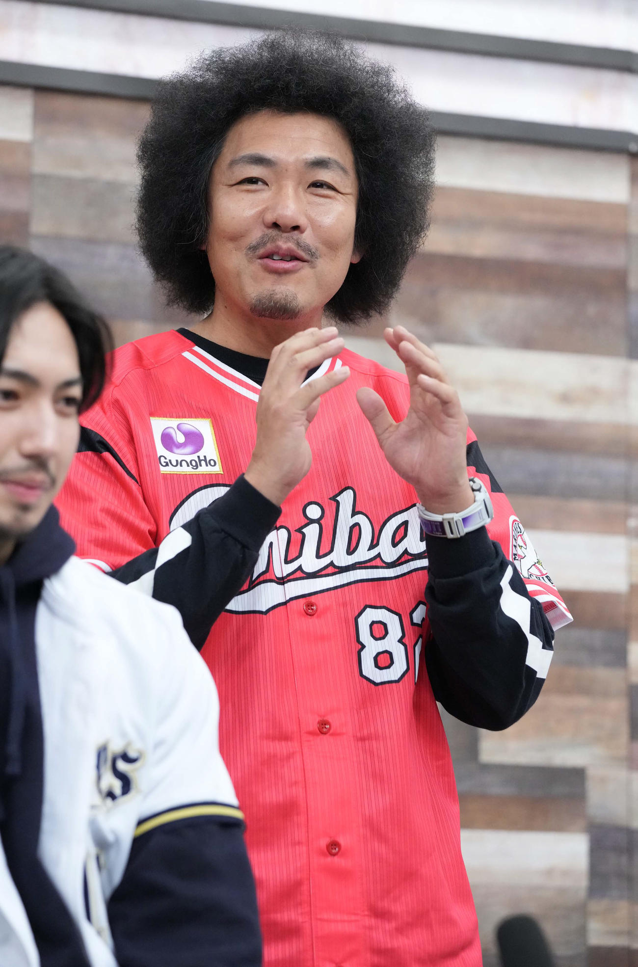 ロッテファンの藤田憲右（2023年3月撮影）