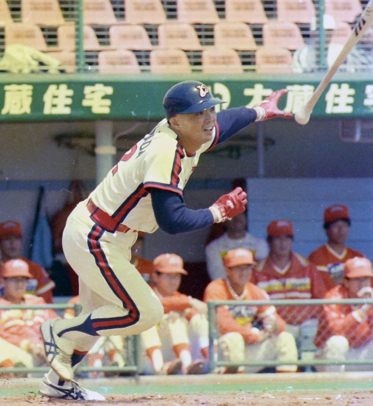 ロッテ時代の袴田英利さん（1988年撮影）