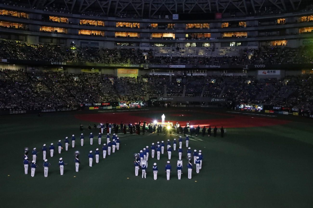 阪神対DeNA　阪神のホーム開幕セレモニー風景（撮影・加藤哉）
