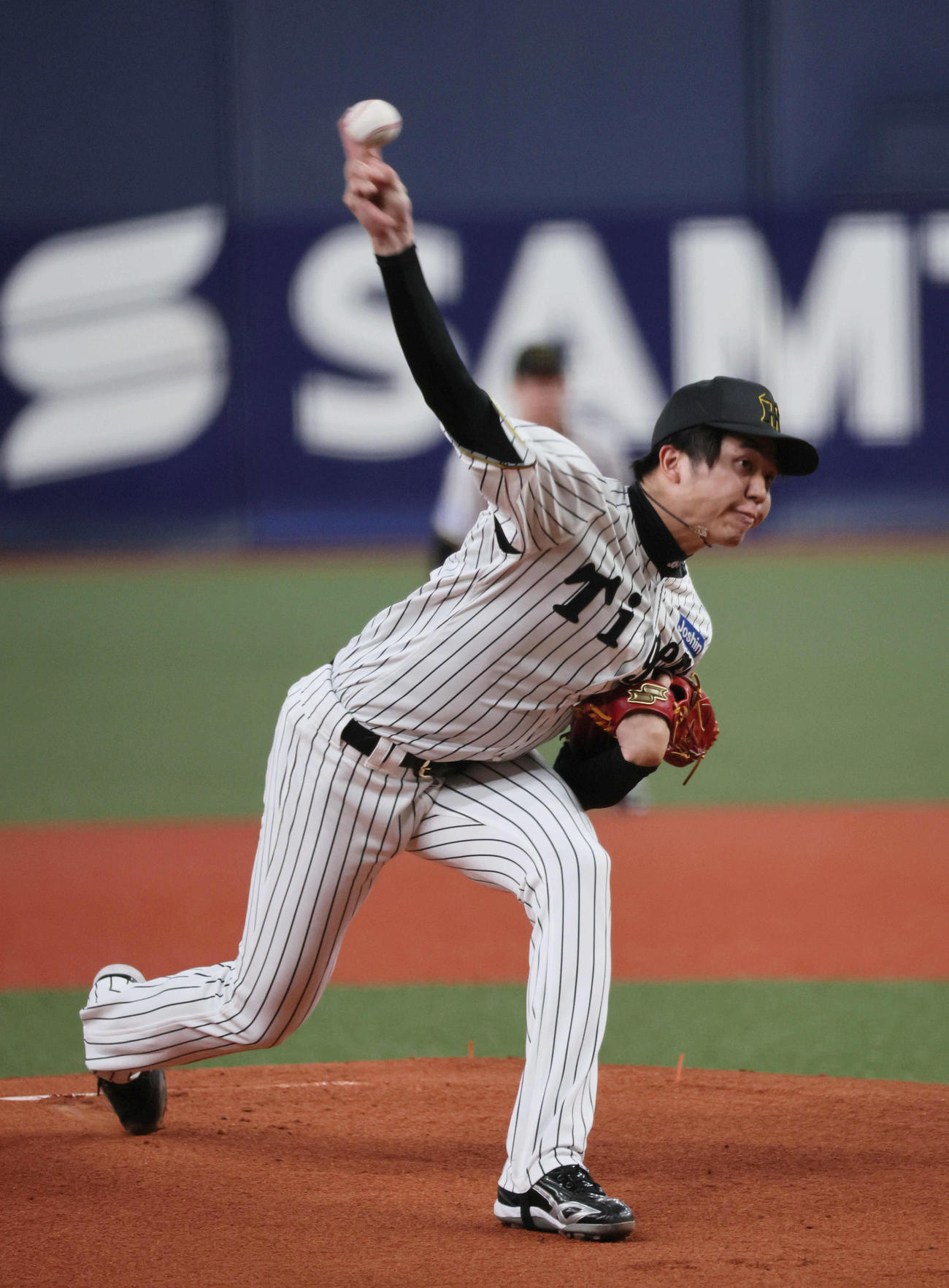 阪神対DeNA　阪神先発の才木（撮影・宮崎幸一）
