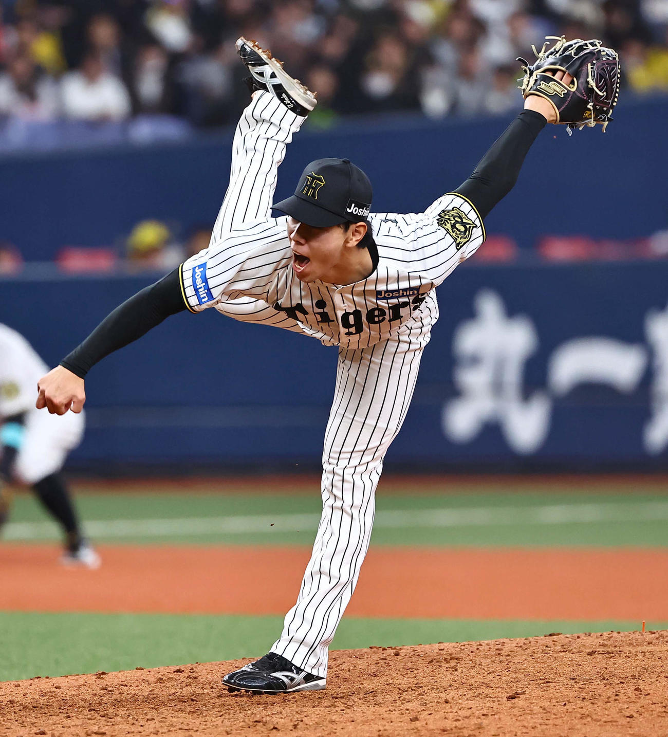 阪神対DeNA　阪神8番手の工藤（撮影・上田博志）