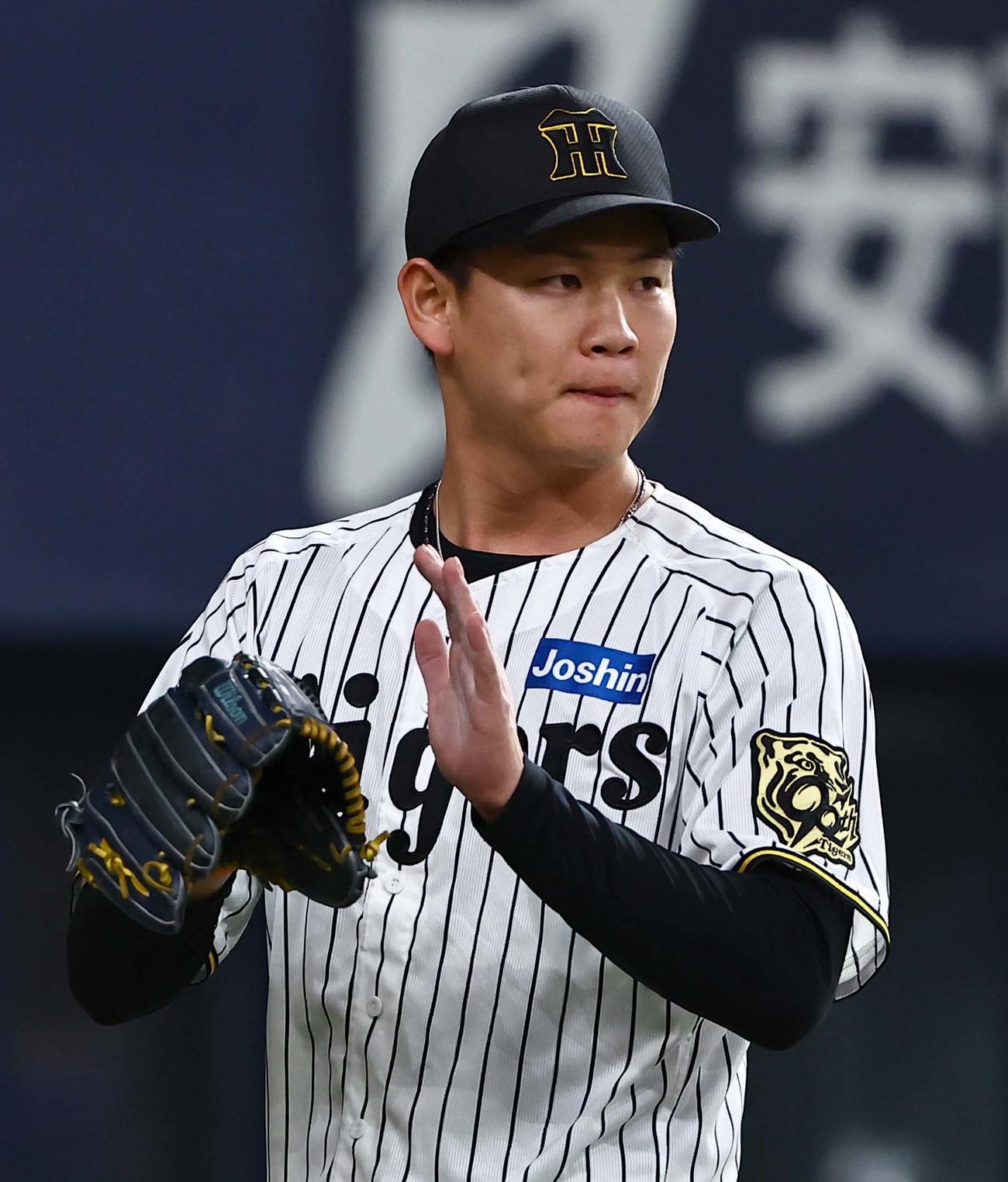 阪神対DeNA 7回を無失点に抑えた及川（撮影・上田博志）