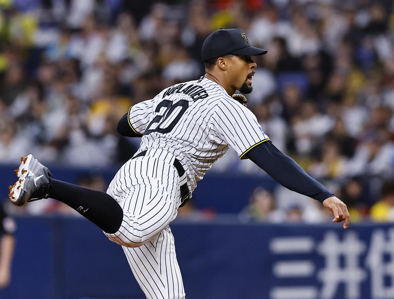 阪神対DeNA　阪神先発のデュプランティエ（撮影・藤尾明華）