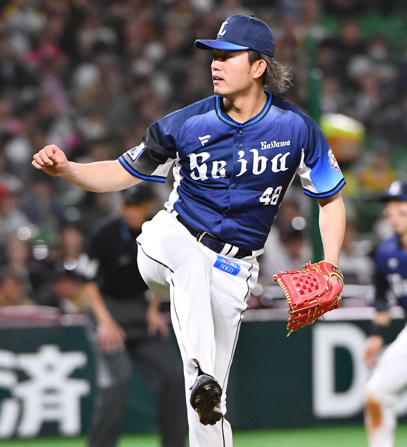 ソフトバンク対西武　西武先発の今井（撮影・岩下翔太）