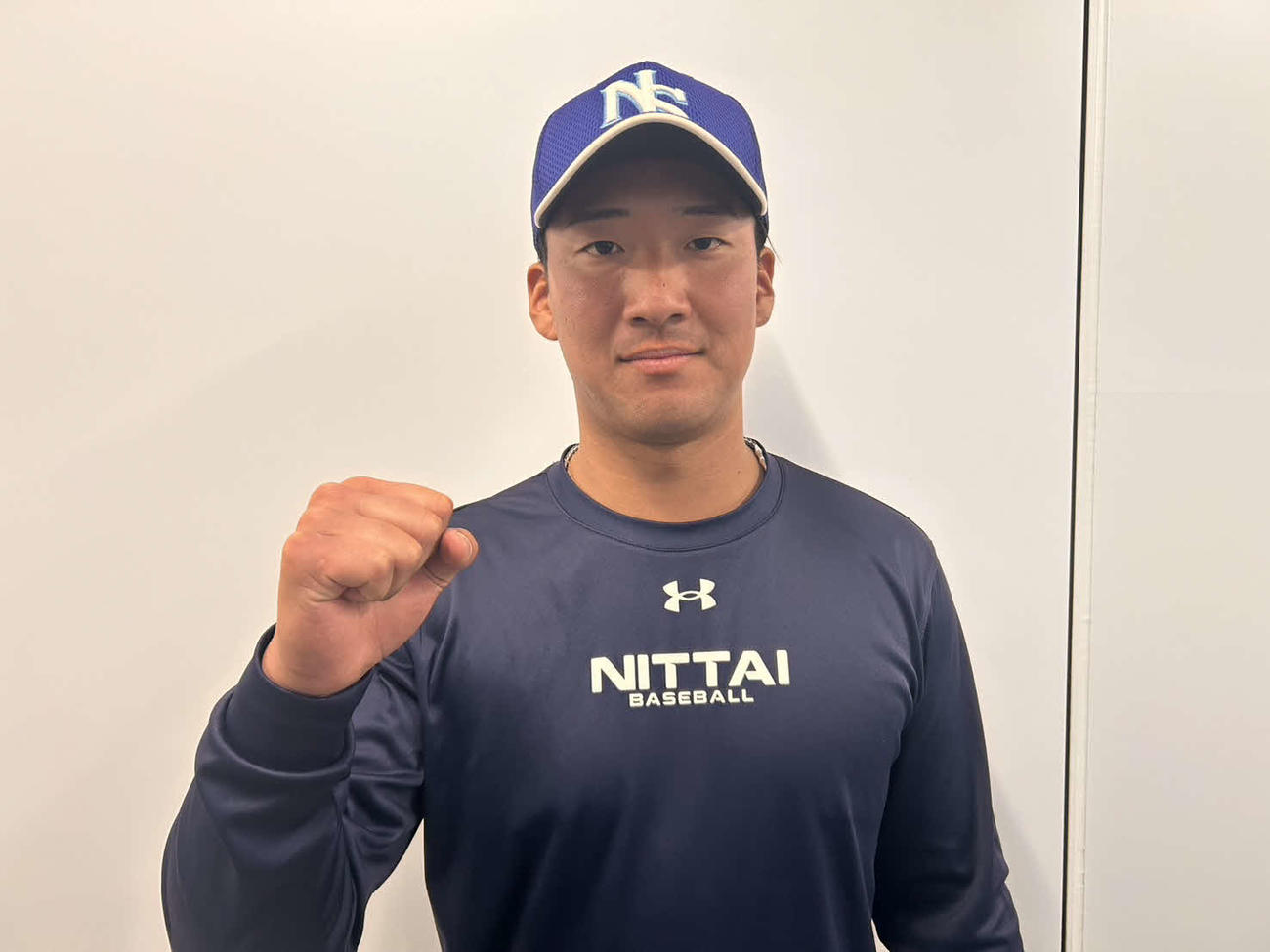 開幕戦勝利を飾った日体大の篠原颯斗投手（撮影・平山連）